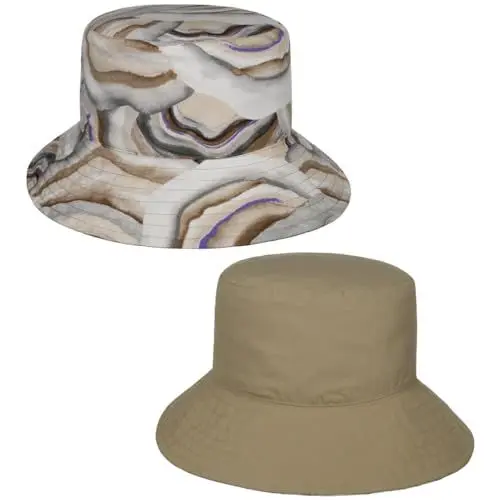 Produktbild: Mayser Imelda Wendehut mit UV-Schutz Sonnenhut Sommerhut Fischerhut Damenhut Damen - Made in The EU Sommer Frühling-Sommer - One Size beige-grau