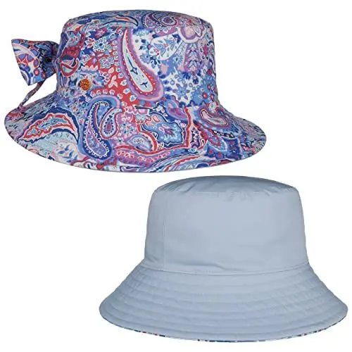 Produktbild: Mayser New Malu Paisley Wendehut Fischerhut Stoffhut Regenhut Damenhut Sonnenhut Damen - Made in The EU Frühling-Sommer - L (59-60 cm) blau