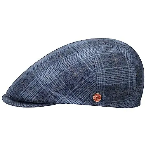 Produktbild: Mayser Sidney Light Flatcap Schirmmütze Schiebermütze Herren - Made in The EU mit Schirm, Futter Sommer Frühling-Sommer - 60 cm blau