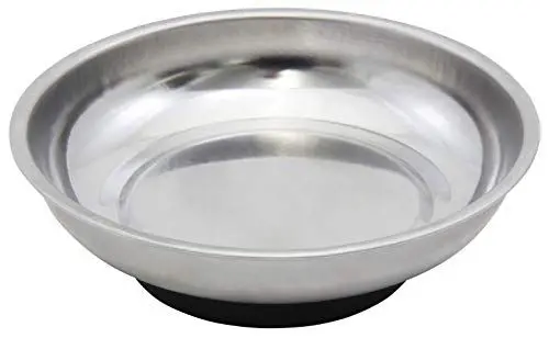 Produktbild: MC POWER - Magnetschale für Werkzeuge & Kleinteile | MS-100 | 108mm-Ø, gummierter Standfuß, rutschfest, robust