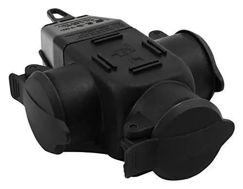 Produktbild: MC POWER - Schutzkontakt-Verteiler Adapter Anschlussdose | 3-fach, IP44 - für Außen, 16A
