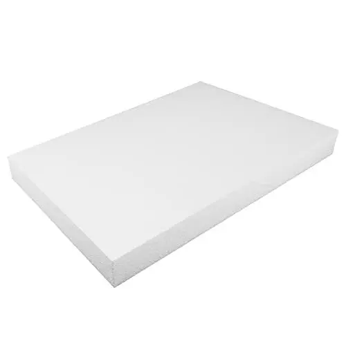 Produktbild: MCE-Commerce A3996021 Styroporplatte rechteckig 297 x 420 x 40 mm 1 Stück zum Basteln, Modellbau, Creativprojekte, Styropor, weiß, A3 29,7×42×4 cm