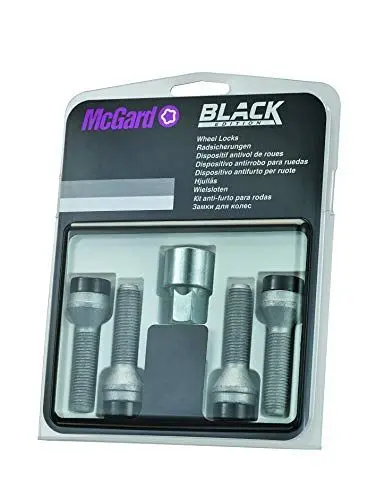 Produktbild: McGard 27230 SUB Radsicherungen schwarz M14 x 1,25 konisch 38,0 mm Länge SW17