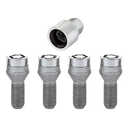 Produktbild: McGard Diebstahlsicherungsschrauben M14x1,50 - Konisch - Länge 27,3 mm (17 mm Schlüsselöffnung), Chrom