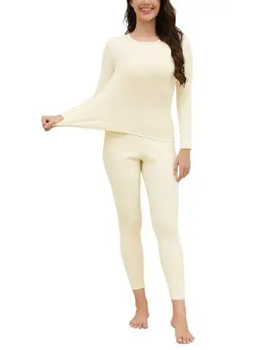 Produktbild: Mchodare Thermounterwäsche Damen Thermoshirt Skiunterwäsche Thermo Unterwäsche Set Pyjama Set für Wintersporttraining und Wandern in den Bergen S-XXL