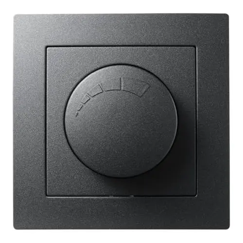 Produktbild: McPower LED Dimmer für elektronische Trafos | FLAIR | 250V/300W, Memory-Funktion, UP, anthrazit, matt