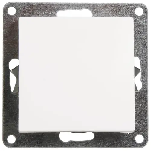 Produktbild: McPower Wechselschalter | Flair | Unterputz Schalter ein aus Lichtschalter, Wippe 230V~/10A, Schraubklemmen Anschluss, weiß, matt