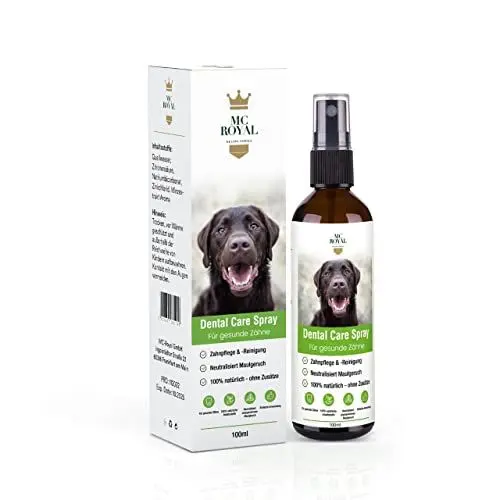 Produktbild: MC-Royal NEU Dental Care Spray für Hunde & Katzen - Zahnreinigung, Zahnpflege Hund, Dentalspray gegen Mundgeruch, Zahnsteinentferner Hund, zahnbürste Hund