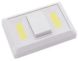 Produktbild: McShine LED-Klebeleuchte | LK2-COB | Klebeleuchte mit COB-LED, Klebefolie, Magnet, 112x74x24mm, batteriebetrieben, ideal für Schränke, Camping, Notfall