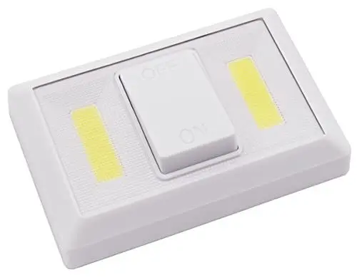 Produktbild: McShine LED-Klebeleuchte | LK2-COB | Klebeleuchte mit COB-LED, Klebefolie, Magnet, 112x74x24mm, batteriebetrieben, ideal für Schränke, Camping, Notfall