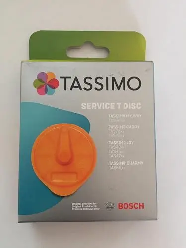 Produktbild: Reinigungsdisc für Bosch Tassimo MyWay Caddy Charmy Joy wie 17001491 00624088 00576837 576837 für Kaffeemaschine Kapselmaschine TAS60xx TAS70xx TAS43xx TAS45xx TAS47xx TAS55xx