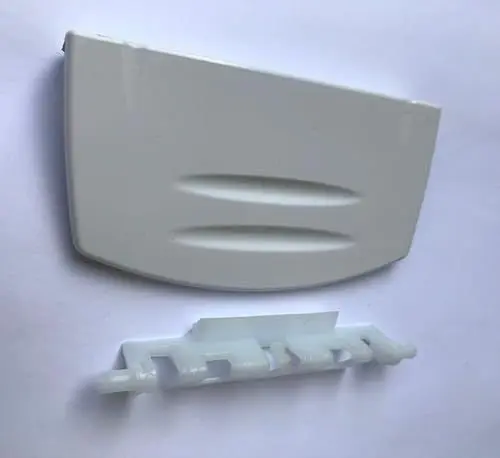 Produktbild: MDS Ersatzteile Türgriff mit Feder Griff für Beko Gefrierfach Kühlschrank 4244570100 Kunststoff weiß
