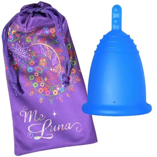 Produktbild: Menstruationstasse Classic, Stiel, Blau, Größe M