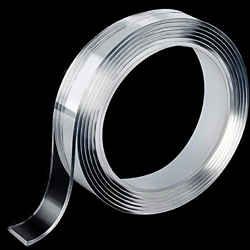 Produktbild: Meafeng Doppelseitiges Klebeband Extra Stark 3M, Nano Tape Anti-Rutsch Wiederverwendbare Klebstoff Klebeband Multifunktionales Abnehmbar Spurlos Durchsichtige Band (3m x 2cm x 2mm)