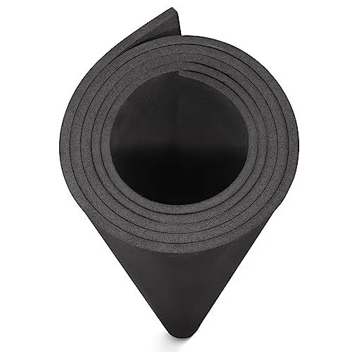 Produktbild: MEARCOOH Schwarz 4mm EVA schaumstoffplatte, 150cm*90cm Cosplay großes EVA Moosgummi, 1PCS EVA Foam Dichte 86kg/m3 für Cosplay Kostüm, Basteln, DIY Projekte (Schwarz 4mm)