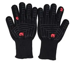 Produktbild: MEATER Mitts, BBQ Handschuhe, Ofenhandschuhe, 275°C hitzebeständig - Silikon Grillhandschuhe zum Grillen, Räuchern, Backen, Kochen, Grillen und Backen - wasserdicht, rutschfest, extra Lange Stulpen