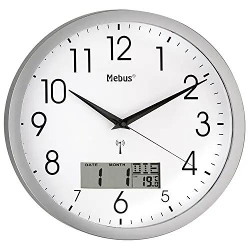 Produktbild: Mebus 19422 Funk-Wanduhr