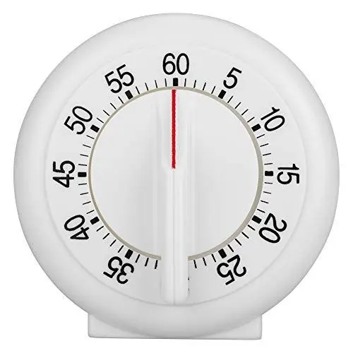 Produktbild: Mechanische Küchentimer runde Form 60 Minuten Countdown Alarmuhr für das Kochen von Fitness -Training ABS -Material 3,7 Zoll