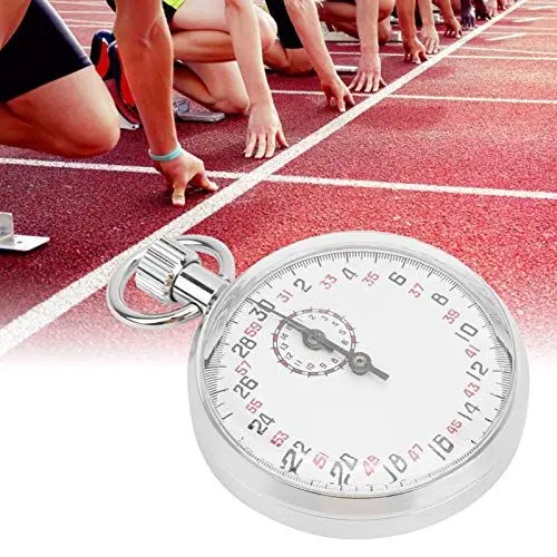 Produktbild: Mechanische Stoppuhr Edelstahl-Chronograph Sport und Wettbewerbe Rundlauf-Timer Physik-Lehrgeräte