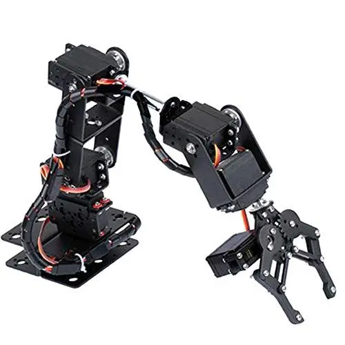 Produktbild: Mechanischer Arm, 6DOF-Roboterarm, Programmierbarer Vollmetall-Roboter, Mechanischer Arm, Klemmklauen-Kit, Desktop-Manipulator-Roboter mit Rückmeldung von Servoparametern, Industrieroboterteile