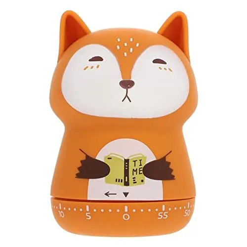 Produktbild: Angoily Eieruhr Fuchs Kurzzeitwecker Küche Mechanisch Kinder Kurzzeitwecker Küche Lustig Countdown Timer für Kochen Backen Eieruhr zum Mitkochen