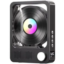 Produktbild: MECHEN CD Player Bluetooth, Tragbarer Discman CD Player für Zuhause, Fernbedienung, Eingebaute Lautsprecher und LED Bildschirm, unterstützt TF Card & AUX, CD-R, CD-RW