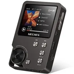 Produktbild: MECHEN M30 Hi Res MP3 Player, DSD FLAC DAC CUE Verlustfreier Hochauflösender Audio Player, HiFi Digitaler Ton Tragbarer DAP mit 64GB Speicherkarte, Unterstützt bis zu 256 GB (Grau)