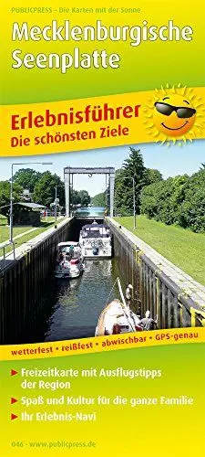 Produktbild: Mecklenburgische Seenplatte: Erlebnisführer mit Erlebnisgutscheinen und Informationen zu Freizeiteinrichtungen auf der Kartenrückseite, wetterfest, ... GPS-genau. 1:180000 (Erlebnisführer / EF)