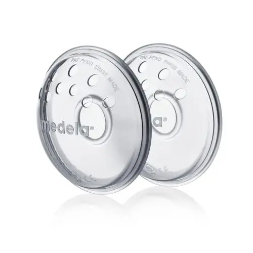 Produktbild: Medela Brustwarzenformer – Formt umgekehrte oder flache Brustwarzen zur Vorbereitung auf das Stillen – BPA-frei – Einheitsgröße für alle Mütter – 2er-Pack