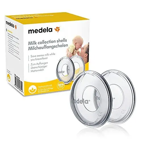 Produktbild: Medela Milch-Auffangschalen aus Silikon – BPA-frei – Weiches und flexibles Design für maximalen Komfort – 2er Pack