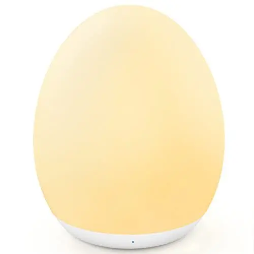 Produktbild: MediAcous Nachtlicht Kinder/Baby, Stilllicht Nachtlampe Mit 8 Farbwechsel & Dimmfunktion, LED Nachtlicht Mit 1H Timer & Touch Control, Nachtlicht Akku Bis Zu 100H Night Light