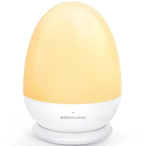 Produktbild: MediAcous Nachtlicht, Nachtlampe, Nachtlicht Kinder/Baby Mit Stilllicht Dimmbar, LED Nachtlicht Mit 1H Timer & Touch, Dekoration Für Baby- & kleinkinderzimmer Night Light - Bis Zu 200H