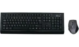 Produktbild: MediaRange Funk-Tastatur- und Maus-Set, QWERTY (UK), schwarz/grau