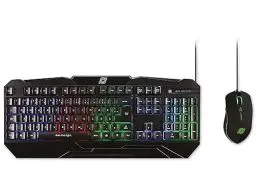 Produktbild: MediaRange Gaming Series Tastatur und optische 6 Tasten Gaming Maus Set, QWERTZ, schwarz