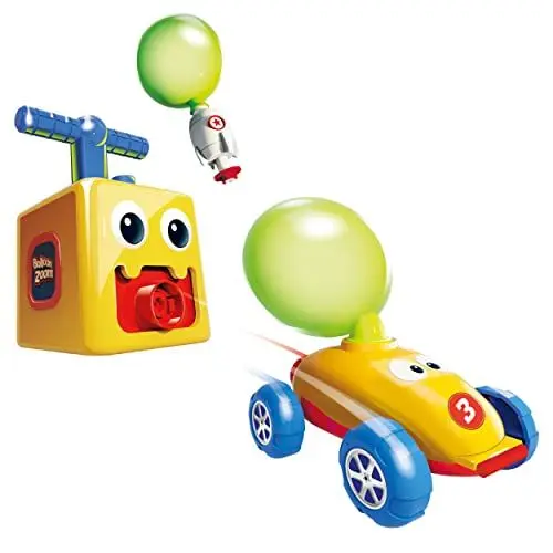Produktbild: Balloon Zoom - Ballonbetriebenes Kinderspielzeug - Interaktives Lernspielzeug mit leuchtenden Neonfarben, Spiel-Set ohne Batterien & Akku - ab 3 Jahren