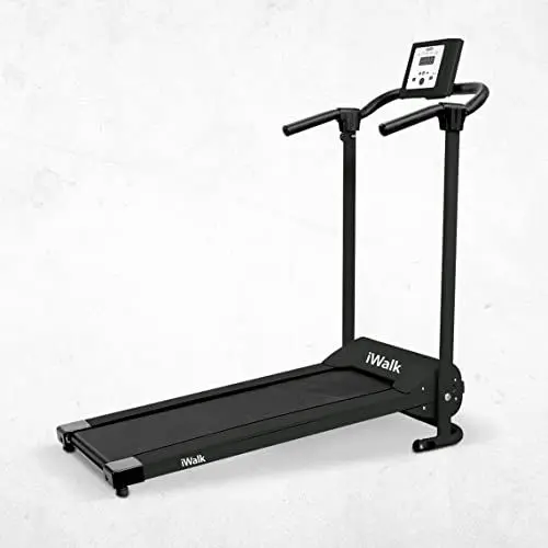 Produktbild: Mediashop iWalk Laufband inkl. Boardcomputer Hometrainer | Ganzkörpertraining | zusammenklappbar höhenverstellbar mit Rädern | schwarz|, M17849, Standard