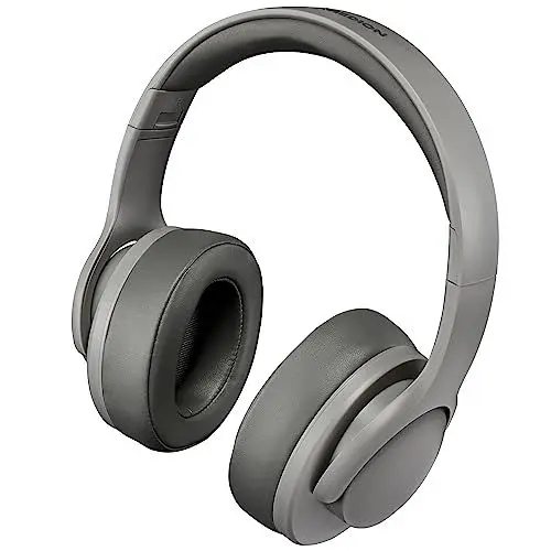 Produktbild: MEDION E62661 Kopfhörer (Overear, Bluetooth 5.1, kabellos, Freisprechfunktion, integrierter Akku, Mikrofon, USB-C, bis zu 38 Stunden, AUX-Anschluss) grau