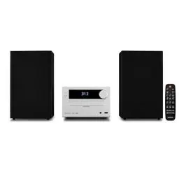 Produktbild: MEDION E64482 Micro Audio System Kompaktanlage (DAB+, CD Player, PLL UKW Radio, Bluetooth, MP3 Player, AUX, Kopfhöreranschluss, USB, Sleeptimer, dimmbares Display) Silber