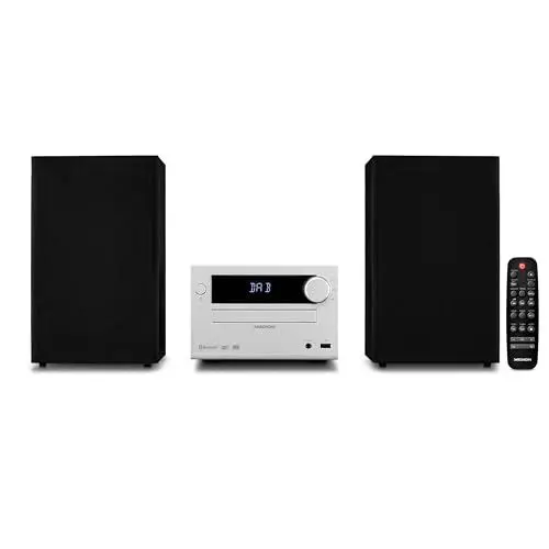 Produktbild: MEDION E64482 Micro Audio System Kompaktanlage (DAB+, CD Player, PLL UKW Radio, Bluetooth, MP3 Player, AUX, Kopfhöreranschluss, USB, Sleeptimer, dimmbares Display) Silber