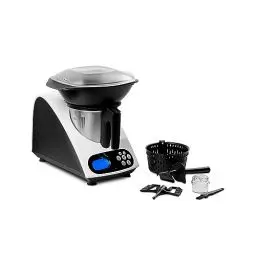 Produktbild: MEDION Küchenmaschine mit Kochfunktion, 1000 Watt Leistung, 2 Liter Edelstahlschüssel, Koch und Mixaufsatz, Dampfgaraufsatz, Rezeptbuch, MD 16361