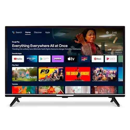 Produktbild: MEDION P13242 (MD 30042) 80 cm (32 Zoll) 1080p Full HD Fernseher (Android TV, Smart TV, HDR, Netflix, Prime Video, PVR, Bluetooth, Google Chromecast & Assistant)