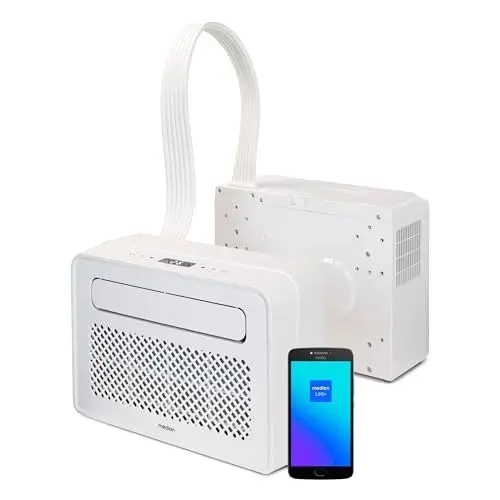 Produktbild: MEDION P502 Smarte Split Klimaanlage (für Wohnwagen Wohnmobil Camping Boot Bus Camper Caravan Mobilheim, inkl. Montagekit, 5000 BTU, Kühlen Entfeuchten und Ventilieren, Schlafmodus, MD37735)