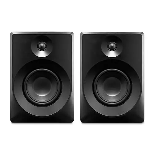 Produktbild: MEDION P61925 Regallautsprecher (aktiv und passiv, Holzgehäuse, 2 Wege System, Bluetooth5.0, integriertem Hochtöner und Subwoofer, Drehregler, optischer Eingang SPDIF, Line In RCA, 2X 50 Watt RMS)