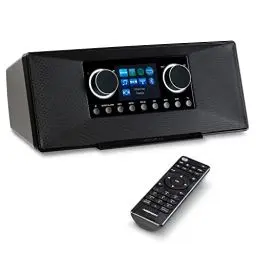 Produktbild: MEDION P85333 Internetradio mit DAB+ (WLAN, UKW, Spotify Connect, Amazon Music, DLNA, USB, Kopfhörer-Anschluss, AUX, Stereo Line-Out Cinch, Sleep Timer) schwarz
