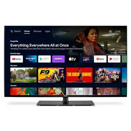 Produktbild: MEDION X14371 (MD 30921) 108 cm (43 Zoll) Fernseher (Android TV, 4K, Dolby Vision HDR, Dolby Atmos, Netflix, Prime Video, Smart TV, PVR)