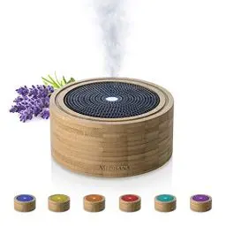 Produktbild: Medisana | AD 625 | Aroma Diffuser | Bambus | Raumerfrischer | Lufterfrischer | Duftlampe mit Timer | Raumduft elektrisch | Ätherische Öle Duftöle | Wellness-Licht in 6 Farben | 100 ml, 1 stück