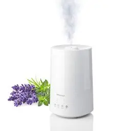 Produktbild: medisana AH 661 Luftbefeuchter Ultraschall, Luftreiniger für Schlafzimmer und Wohnzimmer, Vernebler mit Aromafach und Heizfunktion gegen trockene Luft, 3,5 Liter