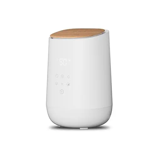 Produktbild: medisana AH 680 Luftbefeuchter mit Ultraschall, Vernebler mit Timerfunktion für Schlafzimmer, Wohnzimmer und Kinderzimmer, geräuscharmer Schlafmodus, integriertes Aromafach für Duft
