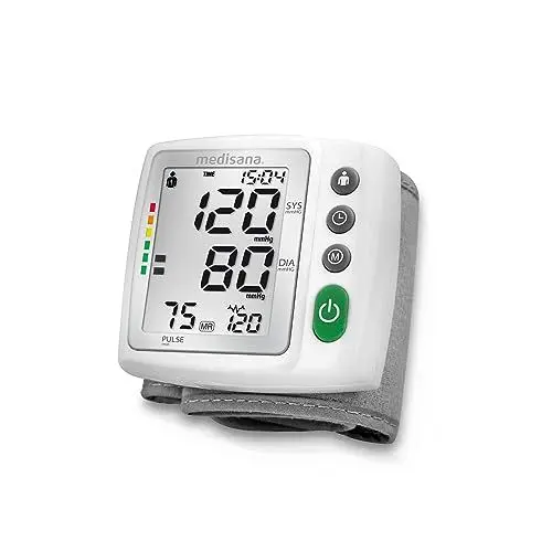 Produktbild: Medisana BW 315 Handgelenk Blutdruckmessgerät, Präzise Blutdruckmessung und Pulsmessung, Messgerät bei Bluthochdruck mit Ampel-Skala, Blutdruckmanschette mit Arrhythmie Erkennung, Speicherfunktion