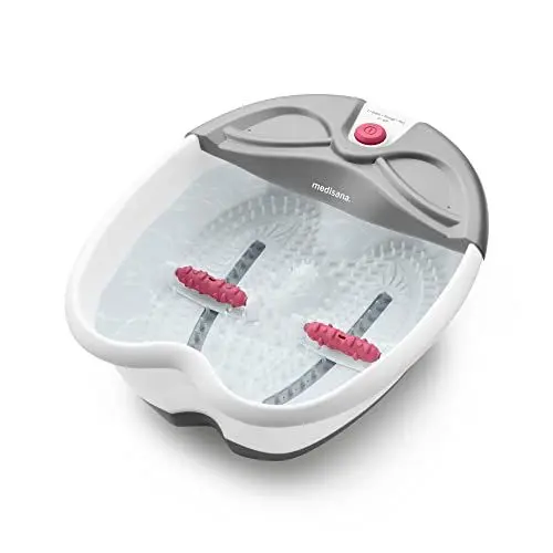 Produktbild: medisana FS 300 Fußsprudelbad mit Fußreflexzonenmassage, elektrisches Fußbad, Warmhaltefunktion, Fußbad mit Massage und Heizung, für große Füße und eine angenehme Fußmassage